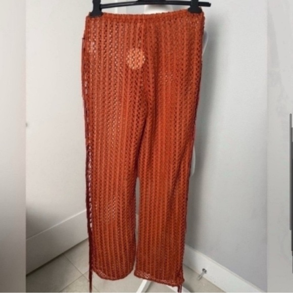 Camila Coelho Kira Pants in Rust / Size XS - Picture 6 of 9